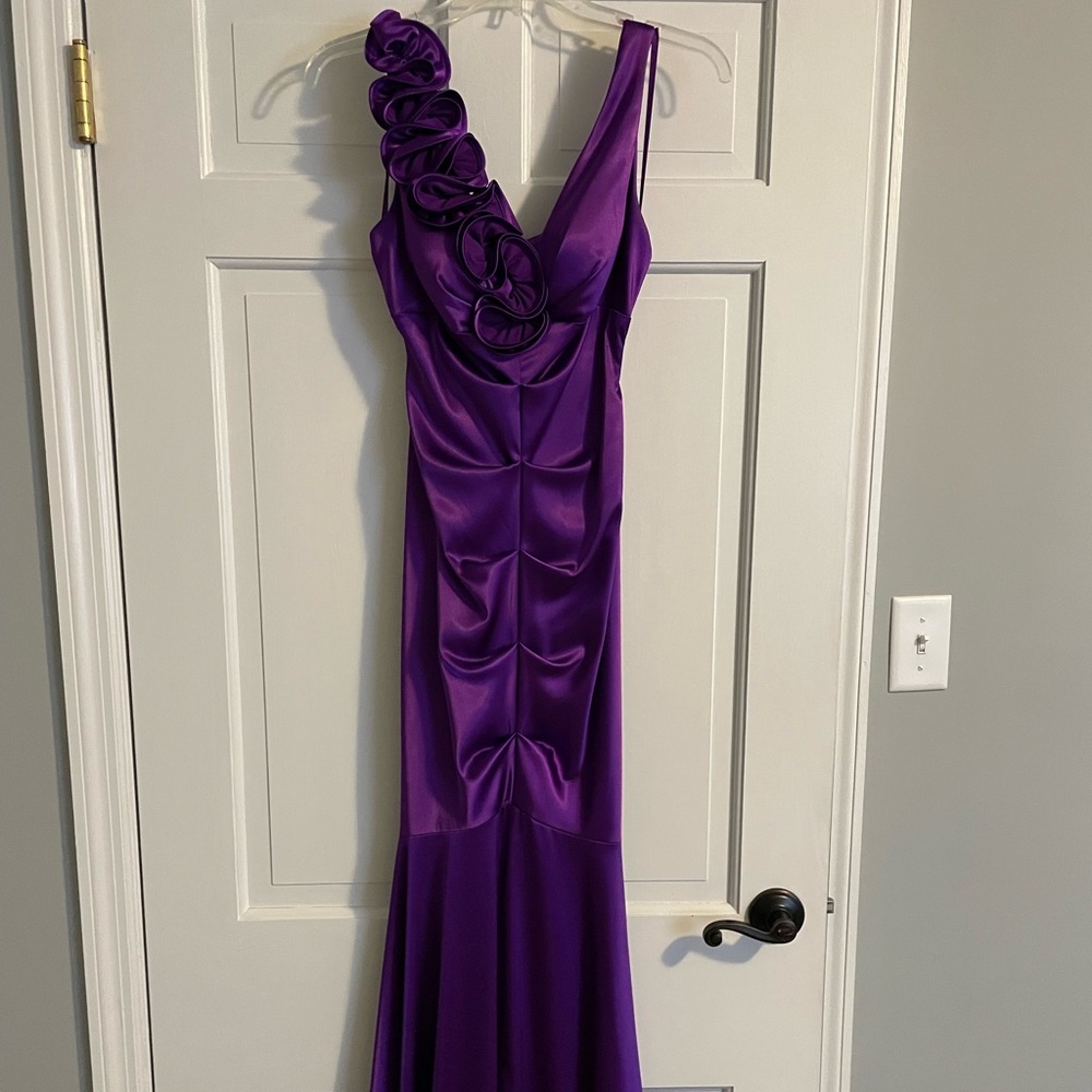 Gorgeous purple silk dress